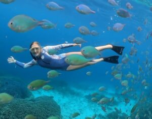 Gili Trawangan, Gili Meno, dan Gili Air.